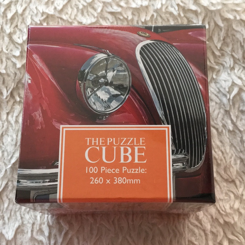 Red Vintage Car Puzzle Cube